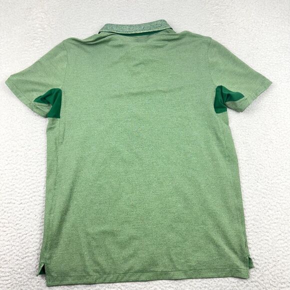 Outdoor Voices Polo Mens Large Green Short Sleeve Knit Performance Golf Shirt - Picture 4 of 8